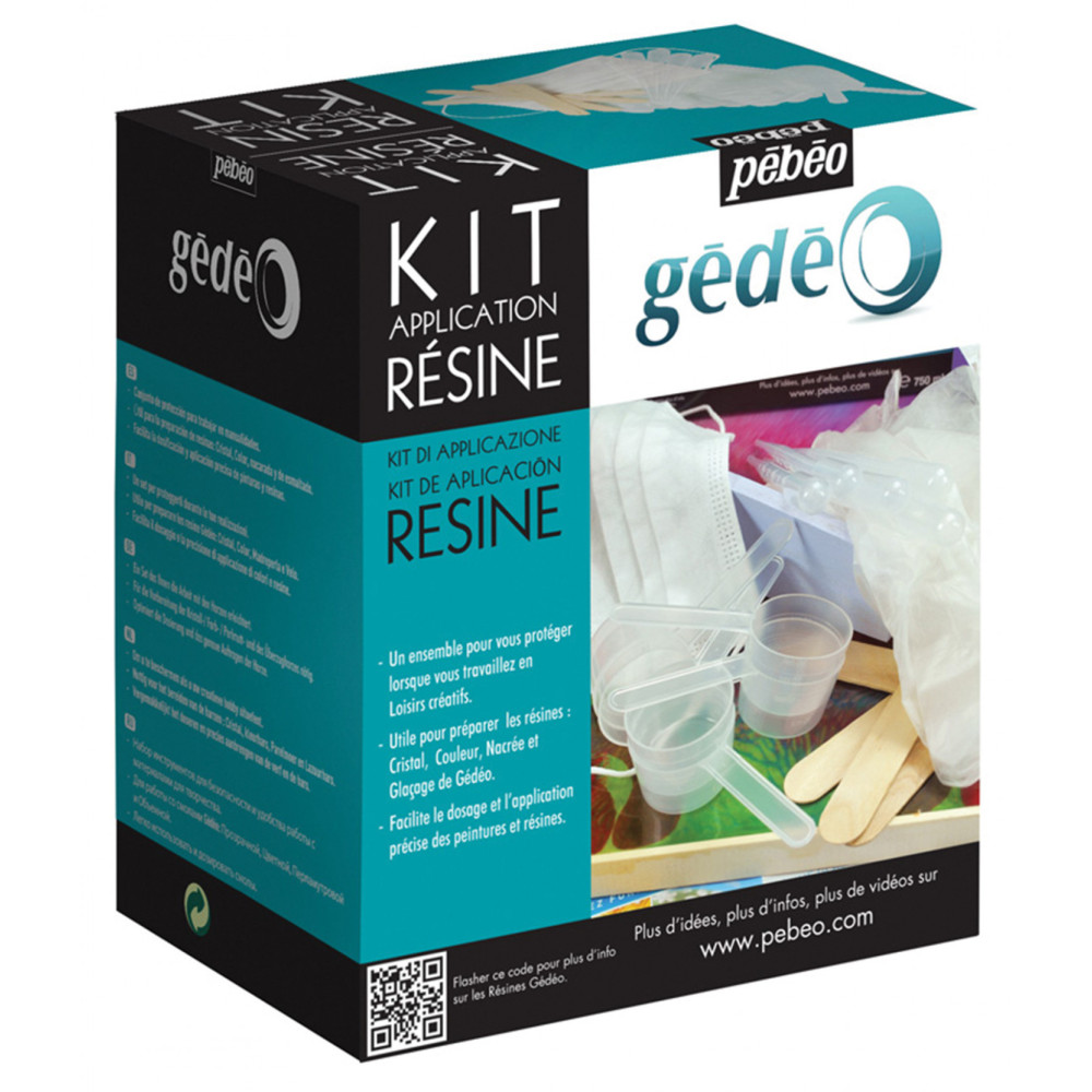 Set of accessories for Gédéo epoxide resin - Pébéo - 18 pcs