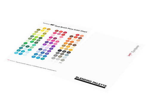 Blending palette for ABT Dual Brush Pens - Tombow - 13 x 20 cm