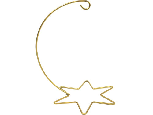 Ornament metal display stand -  gold, 20 cm x 144 mm