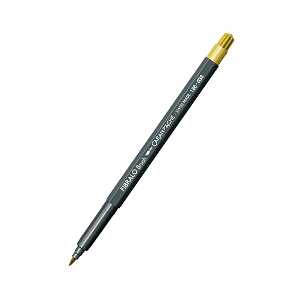 Fibralo water-soluble brush pen - Caran d'Ache - 033, Golden Ochre