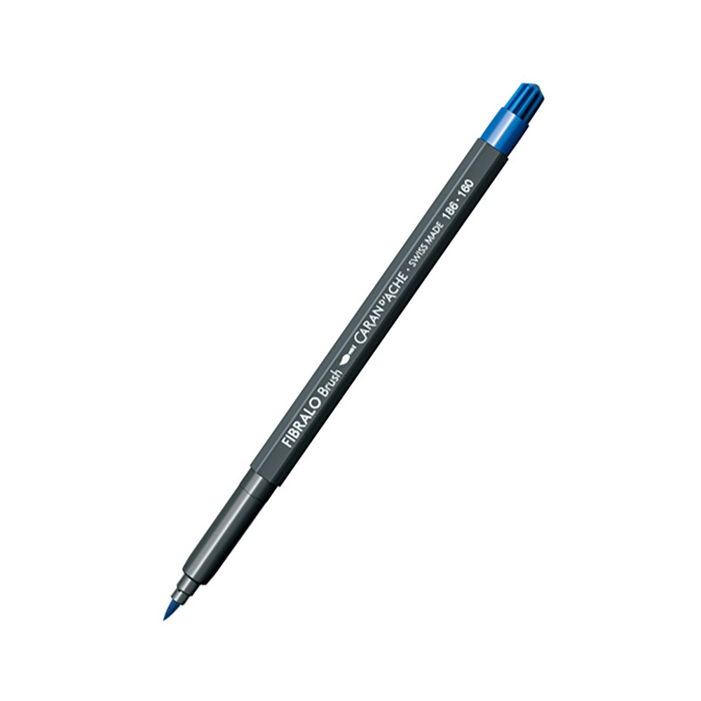 Fibralo water-soluble brush pen - Caran d'Ache - 160, Cobalt Blue