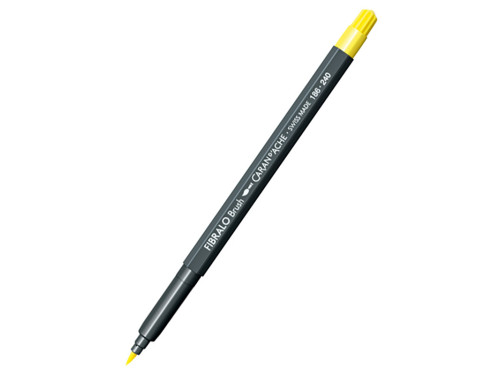 Fibralo water-soluble brush pen - Caran d'Ache - 240, Lemon Yellow
