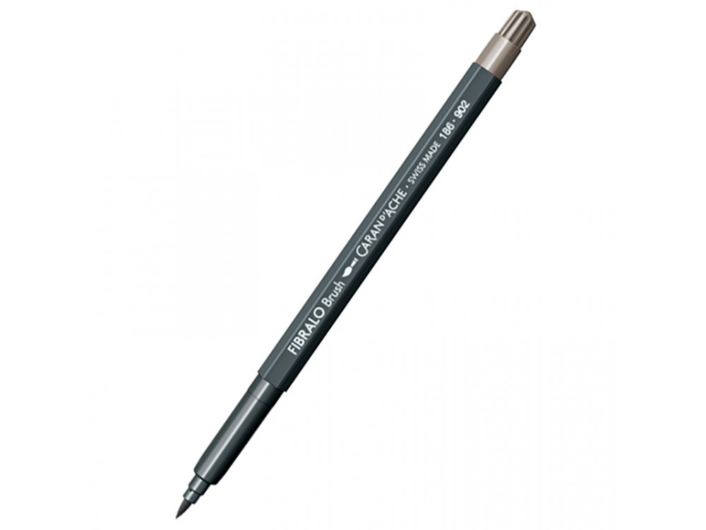 Fibralo water-soluble brush pen - Caran d'Ache - 902, Sepia 10%