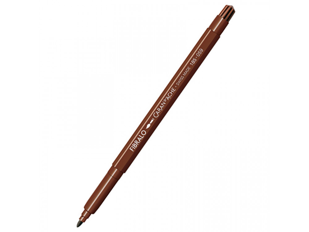 Pisak Fibralo Medium - Caran d'Ache - 059, Brown