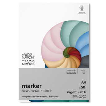 Blok do Markerów Smlt Art Sketch Pad For Markers 100 gsm 40 ark. Modelka A5  Spirala MB50TS