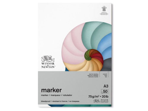Bleedproof Marker Pad - Winsor & Newton - A3, 75 g, 50 sheets