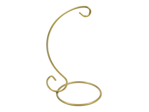 Ornament metal display stand - gold, 16 cm x 83 mm