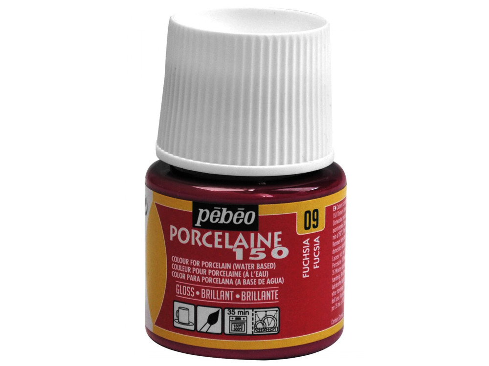 Farba do porcelany Porcelaine 150 - Pébéo - Fuchsia, 45 ml