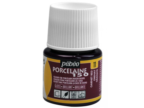 Paint for porcelain Porcelaine 150- Pébéo - Garnet Red, 45 ml