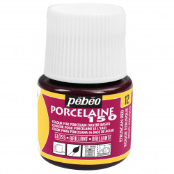 Farba do porcelany Porcelaine 150 - Pébéo - Etruscan Red, 45 ml