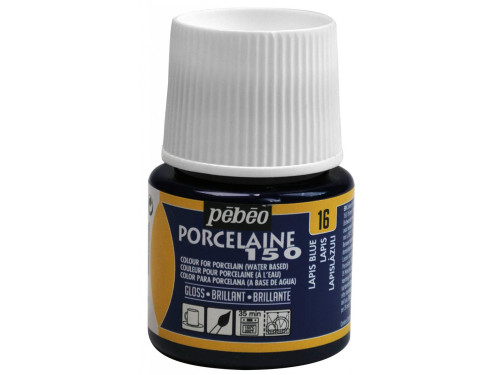 Farba do porcelany Porcelaine 150 - Pébéo - Lapis Blue, 45 ml