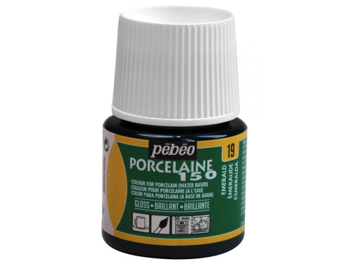 Farba do porcelany Porcelaine 150 - Pébéo - Emerald, 45 ml