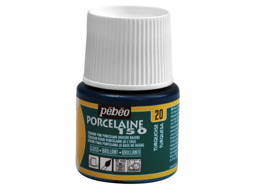 Farba do porcelany Porcelaine 150 - Pébéo - Turquoise, 45 ml