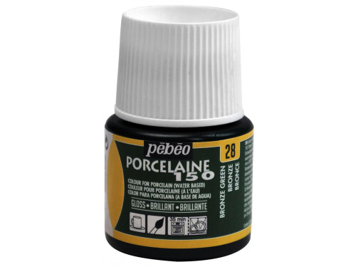 Farba do porcelany Porcelaine 150 - Pébéo - Bronze Green, 45 ml