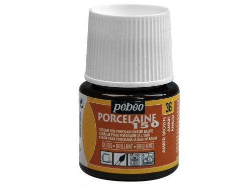 Farba do porcelany Porcelaine 150 - Pébéo - Amber Brown, 45 ml
