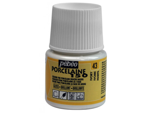 Farba do porcelany Porcelaine 150 - Pébéo - Ivory, 45 ml