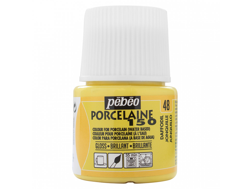Paint for porcelain Porcelaine 150 - Pébéo - Daffodil, 45 ml