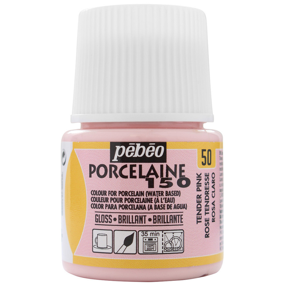 Farba do porcelany Porcelaine 150 - Pébéo - Tender Pink, 45 ml