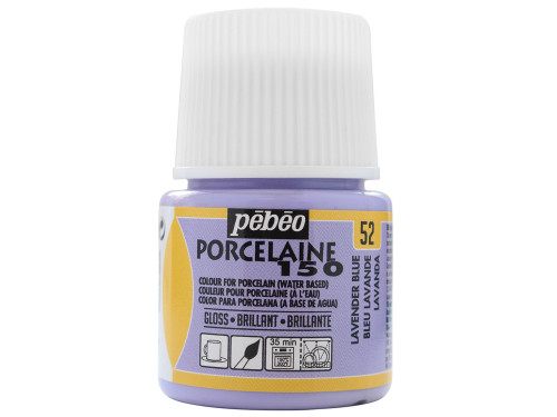 Paint for porcelain Porcelaine 150 - Pébéo - Lavender Blue, 45 ml
