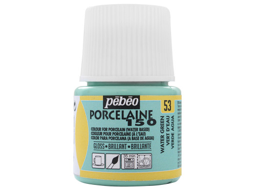 Paint for porcelain Porcelaine 150 - Pébéo - Water Green, 45 ml