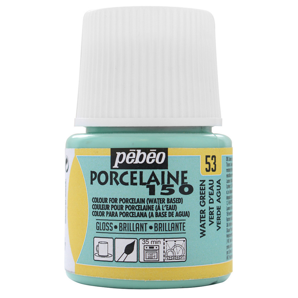 Farba do porcelany Porcelaine 150 - Pébéo - Water Green, 45 ml