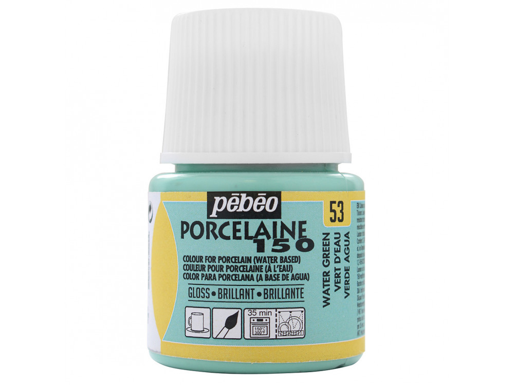 Farba do porcelany Porcelaine 150 - Pébéo - Water Green, 45 ml