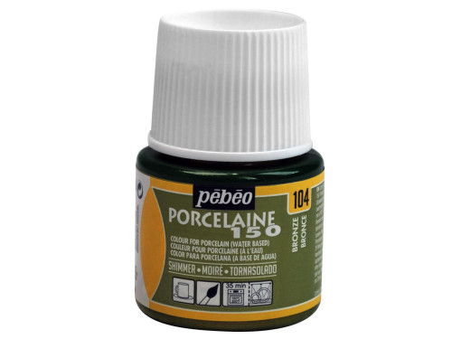 Farba do porcelany Porcelaine 150 - Pébéo - Shimmer Bronze, 45 ml