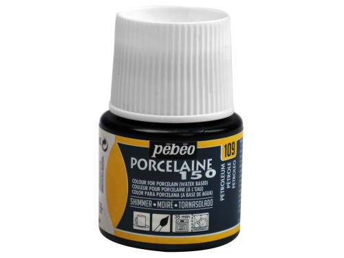 Paint for porcelain Porcelaine 150 - Pébéo - Shimmer Petroleum, 45 ml
