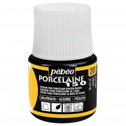 Farba kredowa do porcelany Porcelaine 150 - Pébéo - Black, 45 ml