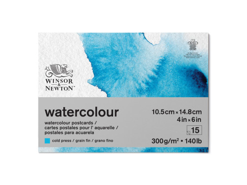 Watercolor paper pad - Winsor & Newton - cold press, A6, 300g, 15 sheets
