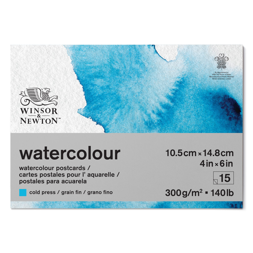 Watercolor paper pad - Winsor & Newton - cold press, A6, 300g, 15 sheets
