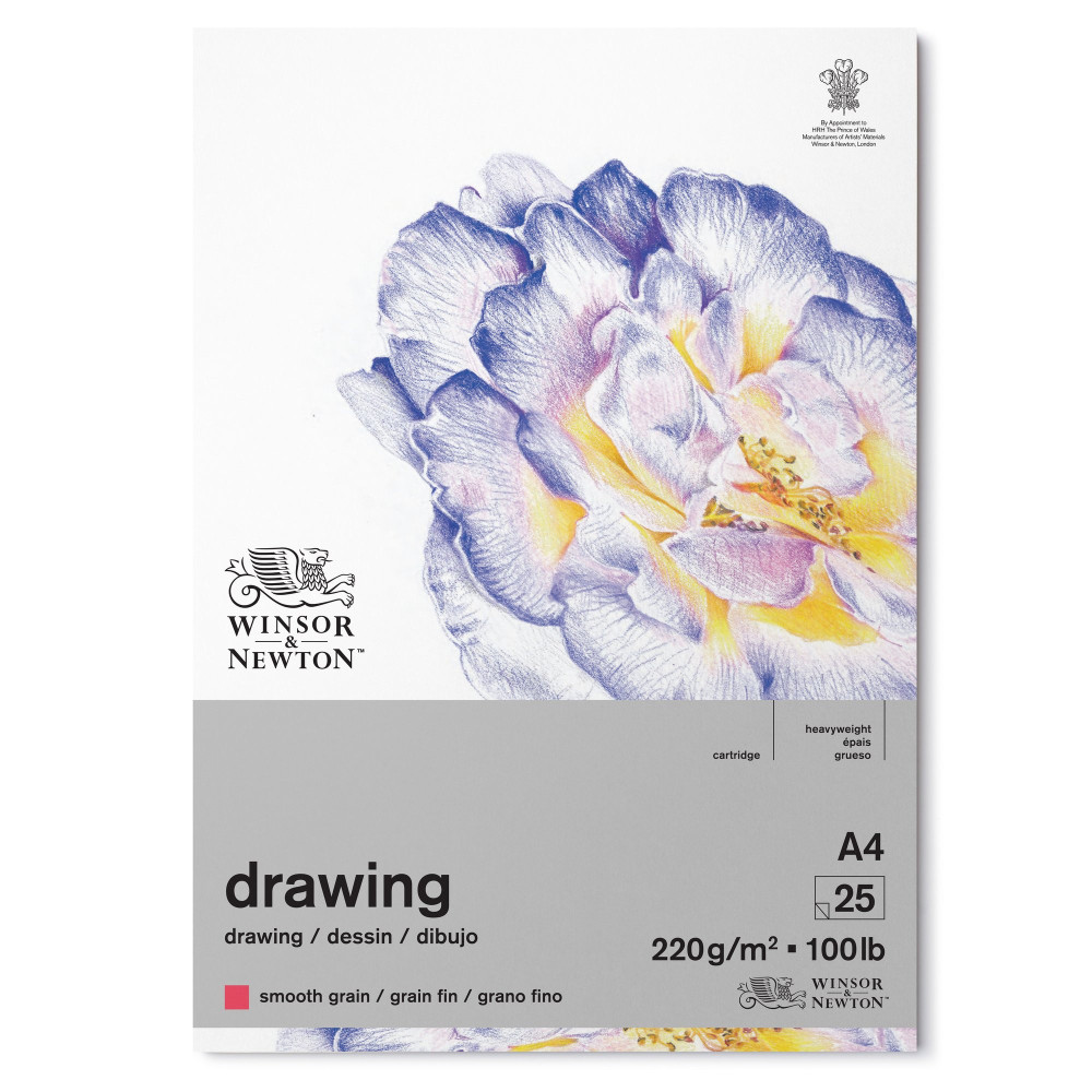 Blok rysunkowy Drawing Pad - Winsor & Newton - smooth, A4, 220g, 25 ark.