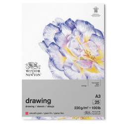 Drawing paper pad - Winsor & Newton - smooth, A3, 220g, 25 sheets