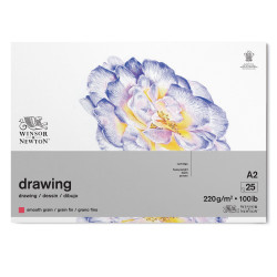 Drawing paper pad - Winsor & Newton - smooth, A2, 220g, 25 sheets