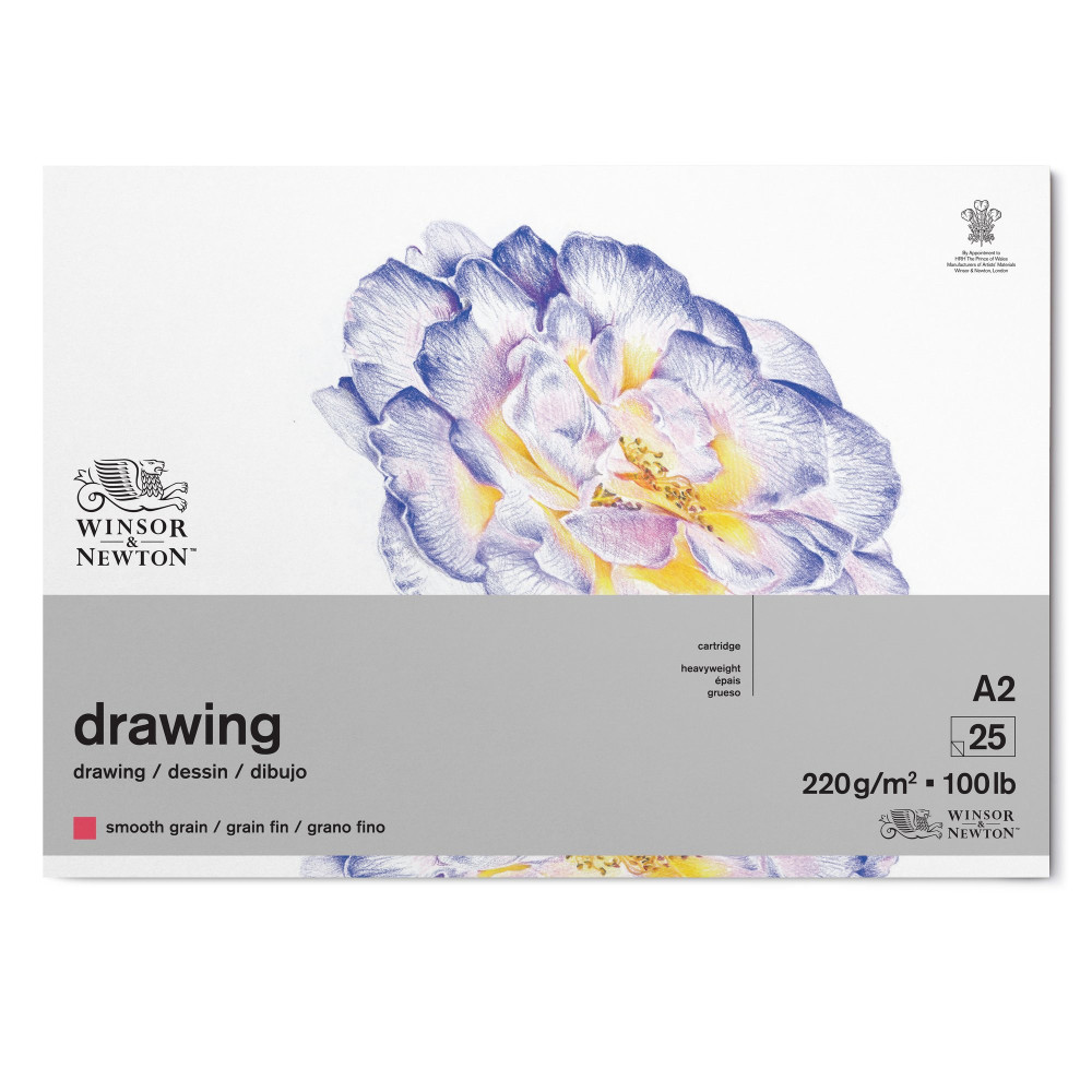 Blok rysunkowy Drawing Pad - Winsor & Newton - smooth, A2, 220g, 25 ark.