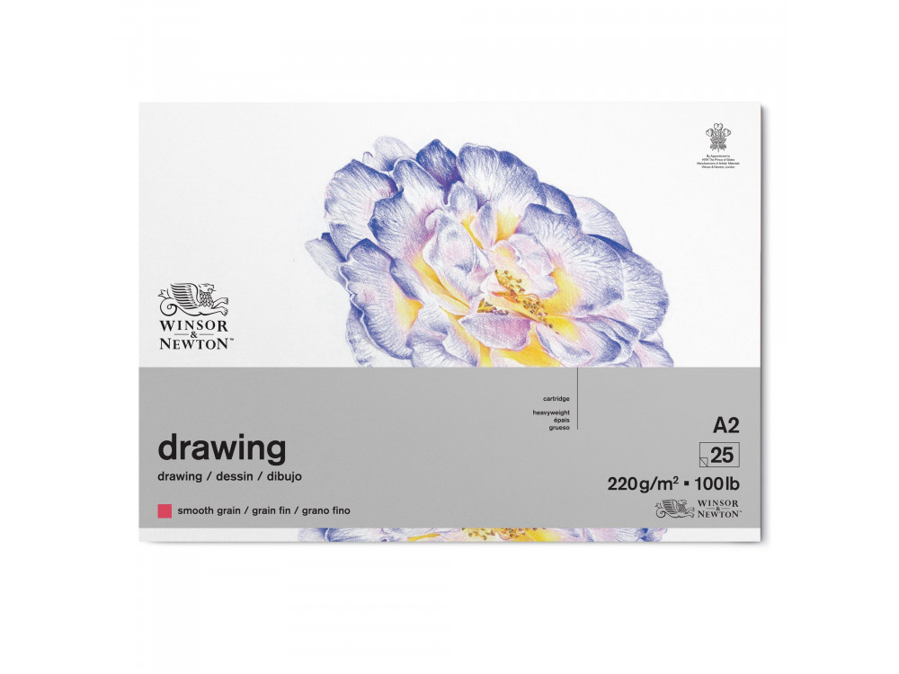 Drawing paper pad - Winsor & Newton - smooth, A2, 220g, 25 sheets