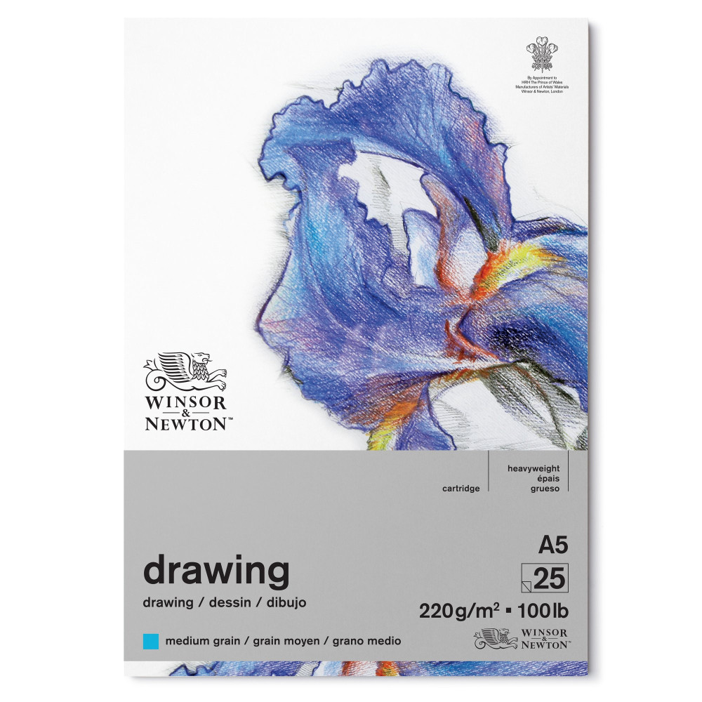 Blok rysunkowy Drawing Pad - Winsor & Newton - medium, A5, 220g, 25 ark.