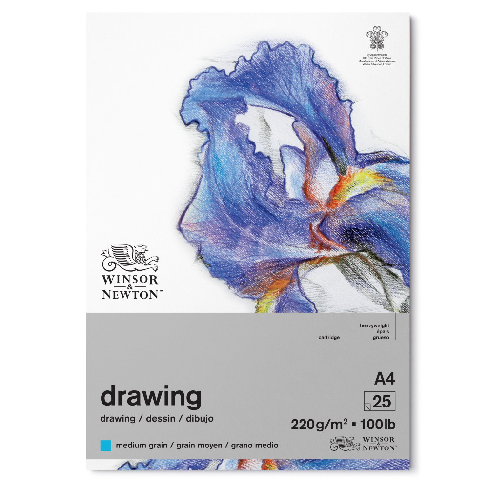 Drawing paper pad - Winsor & Newton - medium, A4, 220g, 25 sheets