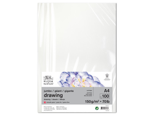 Drawing Jumbo paper - Winsor & Newton - smooth, A4, 150g, 100 sheets