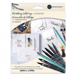 Zestaw do letteringu i lakowania - Manuscript - Wedding Lettering Sealing Kit