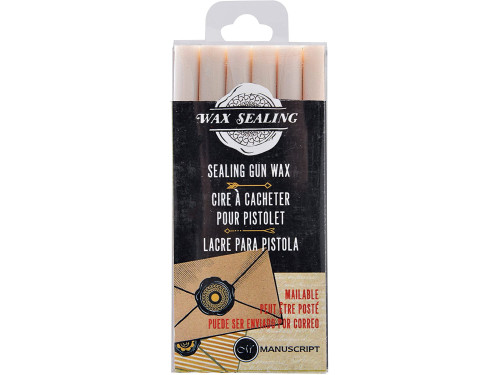 Set of sealing gun wax - Manuscript - pearl, 6 pcs