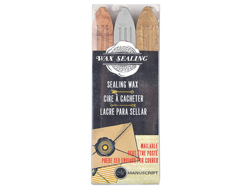 Set of sealing wax - Manuscript - 3 pcs