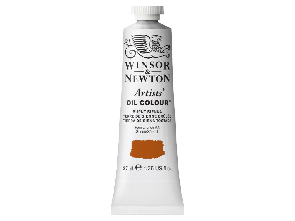 Farba olejna Artists' Oil Colour - Winsor & Newton - Burnt Sienna, 37 ml
