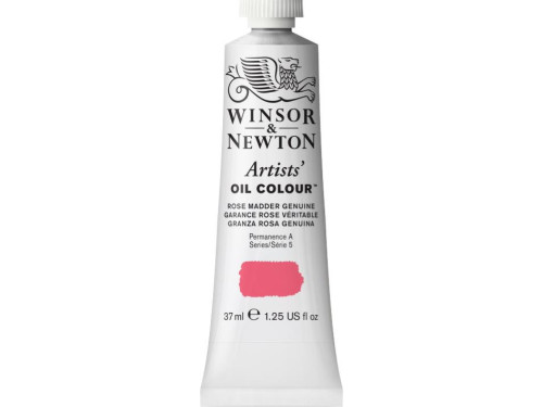Farba olejna Artists' Oil Colour - Winsor & Newton - Rose Madder Genuine, 37 ml