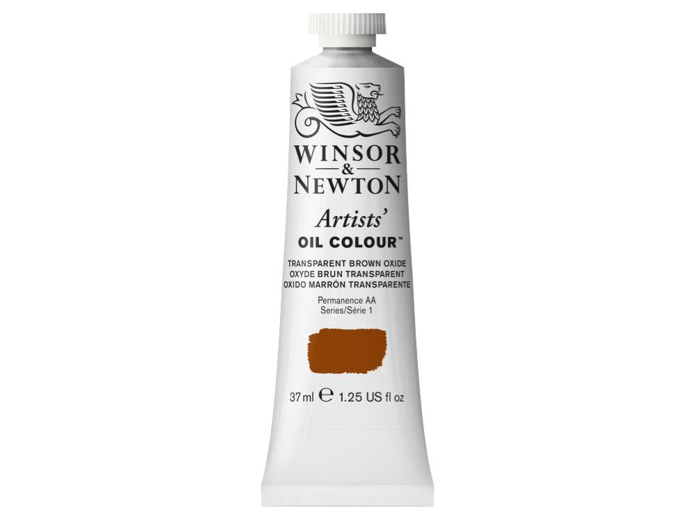 Farba olejna Artists' Oil Colour - Winsor & Newton - Transparent Brown Oxide, 37 ml