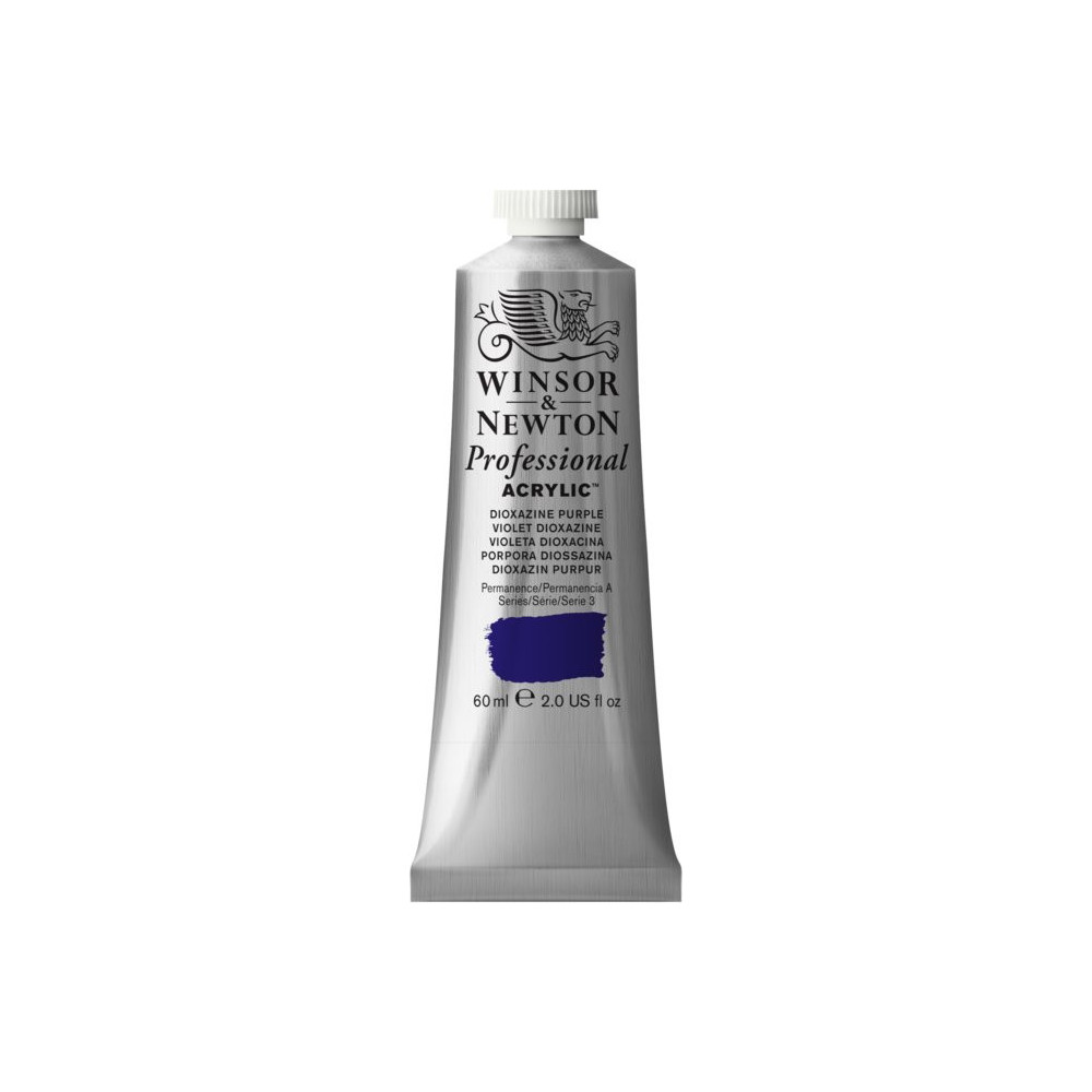 Farba akrylowa Professional Acrylic - Winsor & Newton - Dioxazine Purple, 60 ml