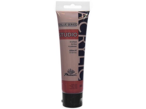 Acrylic paint Studio Acrylic - Phoenix - Indian Red 319, 100 ml