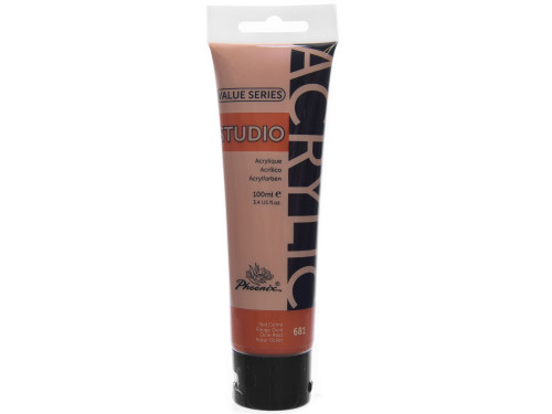 Acrylic paint Studio Acrylic - Phoenix - Red Ochre 681, 100 ml