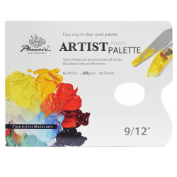 Paleta malarska papierowa, zrywalna - Phoenix - 22 x 30 cm, 60g, 40 ark.