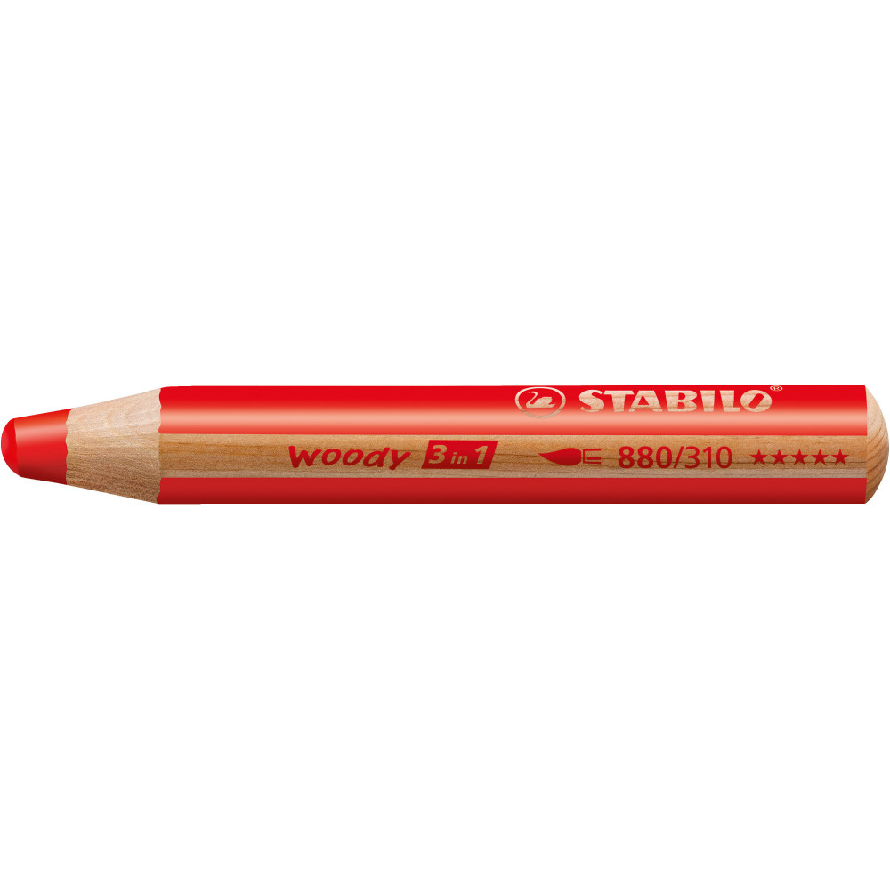 Woody 3 in 1 pencil - Stabilo - red